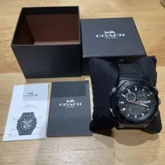 COACH デジタル腕時計 ブラック