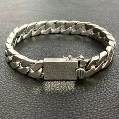 シルバーブレスレット シルバー925 鑑定書付 10mm×20cm ヴィンテージ