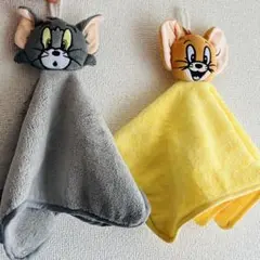 【新品・匿名配送】トムとジェリー ループ付きタオル 紐付き 幼稚園 保育園 学校