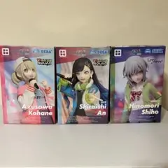 【3点セット】プロジェクトセカイ 日野森志歩　白石杏　小豆沢こはね フィギュア