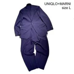 試着程度UNIQLO MARNIユニクロマルニセットアップ Lサイズネイビー