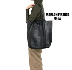 【美品】MARLON FIRENZE レザートートバッグ ブラック イタリア製
