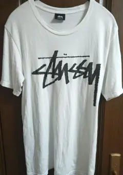 STUSSY Tシャツ ビッグロゴ ひび割れ加工 ステューシー