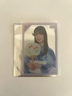 筒井あやめ 乃木坂46 購入特典　C賞　個別クリアカード　8月ver
