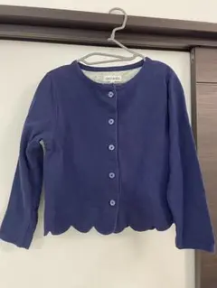 美品　SHOO LA RUE ネイビー カーディガン　120