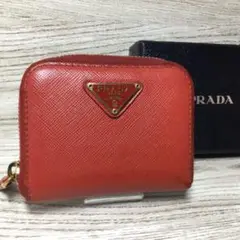 PRADA プラダ サフィアーノ レッド コインケース 小銭入れ