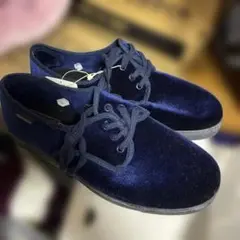 FREAK'S STORE ネイビー ベルベットシューズ