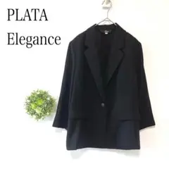 プラタPLATA【15AR】テーラードジャケット　七分袖　薄手　セレモニー