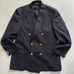42(XL) 大きいサイズ　ダブル　ブルックスブラザーズ　紺ブレザー　金ボタン