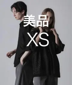 CLEL ルーズ 半袖レースシャツXSブラック
