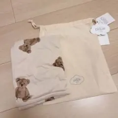 ジェラートピケ クマ柄 枕カバー
