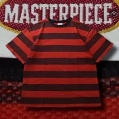 00s MASTERPIECE 太ボーダー オーバーTシャツ 鹿の子 コットン