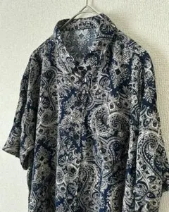 古着 1点物 フルオープン柄シャツ XL
