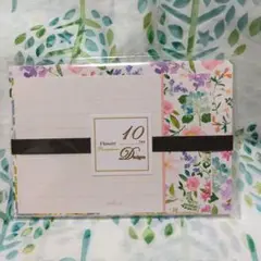 新品 10柄レターセット FLOWER HALLMARK 花柄
