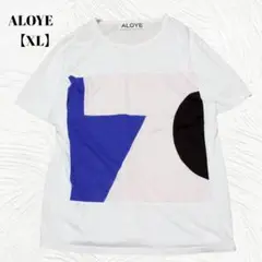 ALOYE　アロイ【XL】カラーブロック　Tシャツ　カットソー　半袖