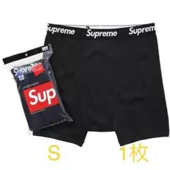 Supreme ボクサーパンツ S 1枚 黒