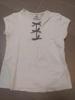 parentsdream リボン ホワイト Tシャツ 95サイズ