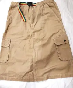 美品◆CHUMS　チャムス　ストレッチ　キャンピングスカート　М　ベージュ