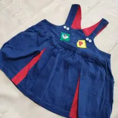 レトロ デニムワンピース 90