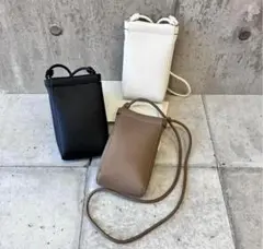 【新品未使用】mauve スマホショルダー ミニバッグ　ホワイト