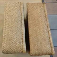 やなぎ行李　こうり　天然素材編み込みバスケット