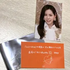 niziu マコ 会場限定 メッセージカード Burn it Up ステッカー