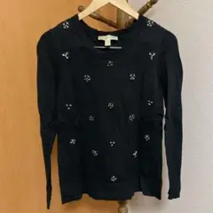 MICHAEL KORS ビジュー付きブラックニット M