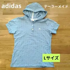 adidas テーラーメイド フード付きポロシャツ L