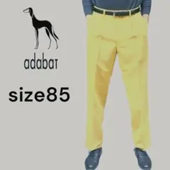 A303 adabat アダバット スラックス ゴルフウェア クリームイエロー
