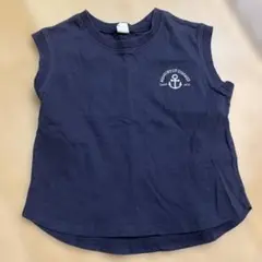 cottoli ノースリーブ　ネイビー　110cm