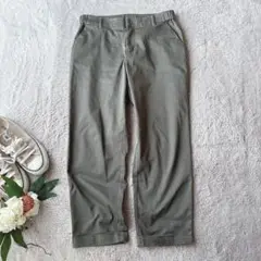 美品(L)INDIVI/ストレッチパンツ/クロップド/ズボン/インディヴィ
