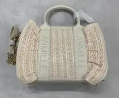 An MILLE♡オリジナルカゴバッグ　ノベルティ An MILLE♡オリジナルカゴバッグ ブラウン ノベルティ - メルカリ
