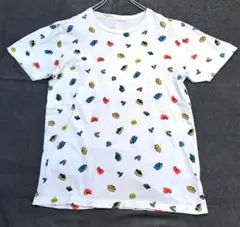 グラニフ　綿100%半袖Tシャツ　スニーカー柄　総柄　M　メンズ