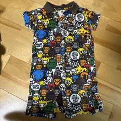A BATHING APE キャラクター柄ロンパース