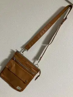 ポーター 難あり キャメル ショルダーバッグ