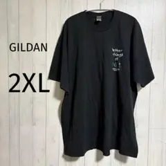 【ギルダン/GILDAN 】✨️US古着✨️Tシャツ ブラック2XL バックプリント