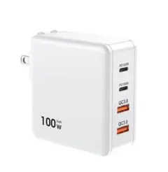 充電器 タイプc 100w PD 急速充電器 4ポート 折りたたみ式プラグ