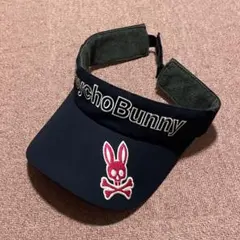 Psycho Bunny サンバイザー　ネイビー　サイコバニー