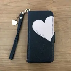 スマホケース　手帳型　ハート