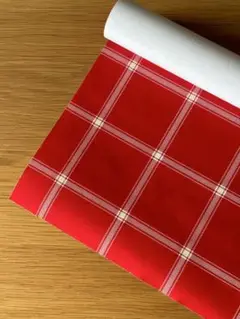IKEA ラッピングペーパー　1.5m レッドチェック　②