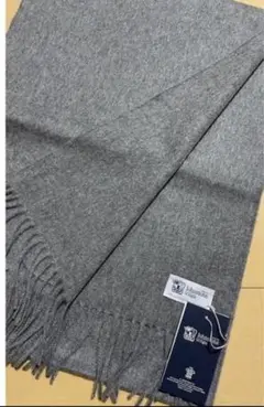 ジョンストンズ カシミヤ 中判ストール マフラー グラナイト 新品 グレー