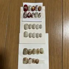 ネイルチップ　3個セット　 ⚠️一個欠損有り