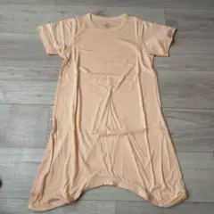 Hapipana ベビー ロンパース キッズ 半袖 薄手 薄橙色 100cm