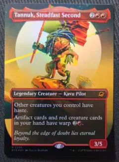 mtg 稀少 英語版 拡張 FOIL 不動の副司令官、タヌーク eoe
