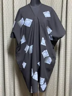 夏祭りに‼️／反物リメイク　カフタン／サラッとした着心地が気持ちいいです‼️