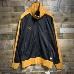 Puma ジップアップ トラックジャケット 切替 バイカラー ハイネック y2k