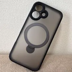 iPhone16用透明ケース マグネットスタンド付き
