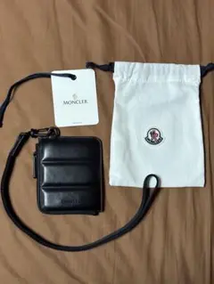 ✨美品✨モンクレール コインケース ネイビー＆レッド 関込】◇MONCLER モンクレール◇ロゴ ストラップ コインケース