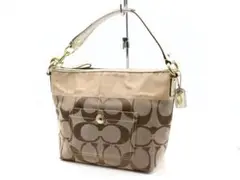 COACH コーチ シグネチャー ストライプミディアム ワンショルダー バッグ