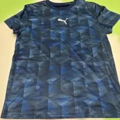 Puma ダークブルー ジオメトリックシャツ